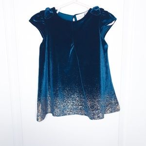 ZARA Baby Girl Velvet Holiday Dress